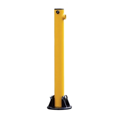 Shopping Mall Flexible Post Bollards Lockable Car Parking Fold Down Barriers For Security Fold Down Bollard